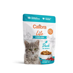 CALIBRA CAT LIFE POUCH STERILISED DUCK IN GRAVY 85 G